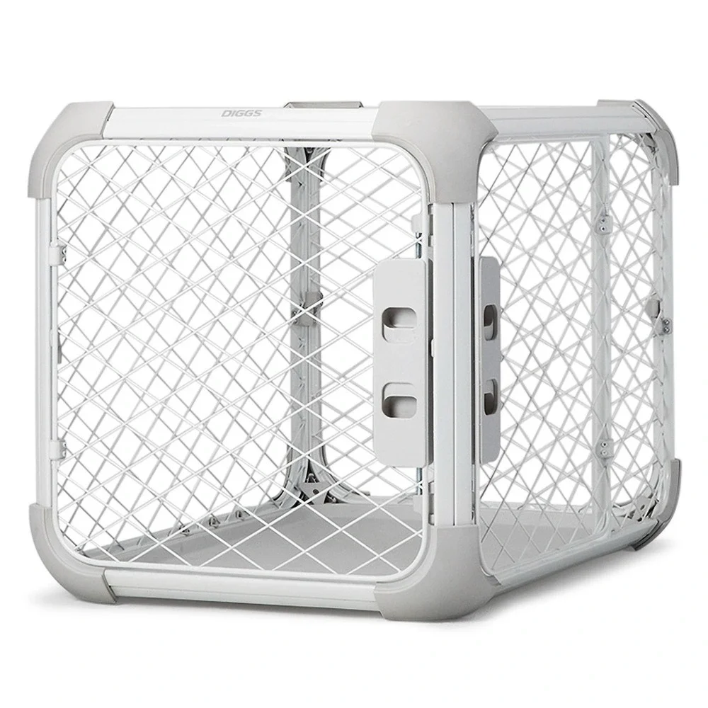 DIGGS Evolv Dog Crate - Slim, Durable Dog Kennel Removable Ceiling Panel Medium